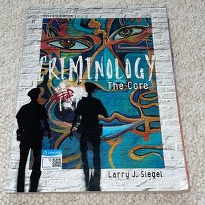 CriminologyThe Core 7th Edition by Larry J. Siegel paperback